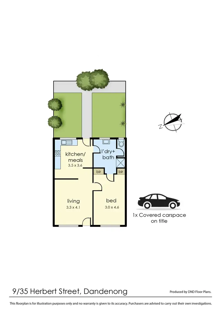 Floorplan of Homely unit listing, 9/35 Herbert Street, Dandenong VIC 3175