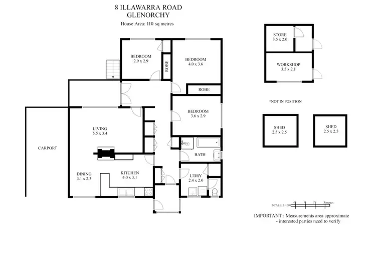 Floorplan of Homely house listing, 8 Illawarra Road, Glenorchy TAS 7010