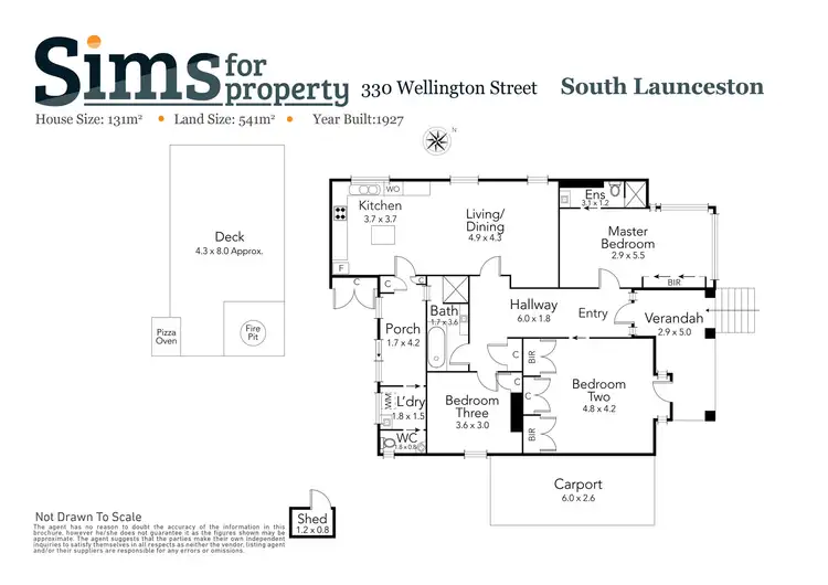 Floorplan of Homely house listing, 330 Wellington Street, South Launceston TAS 7249