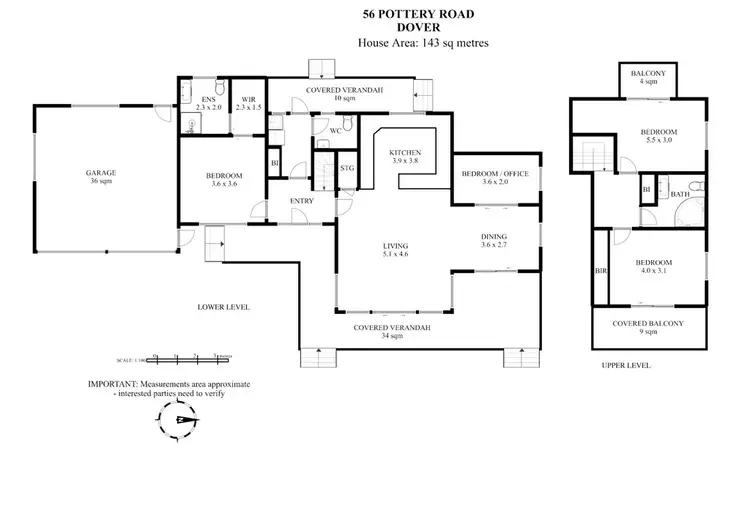 Floorplan of Homely house listing, 56 Pottery Road, Dover TAS 7117