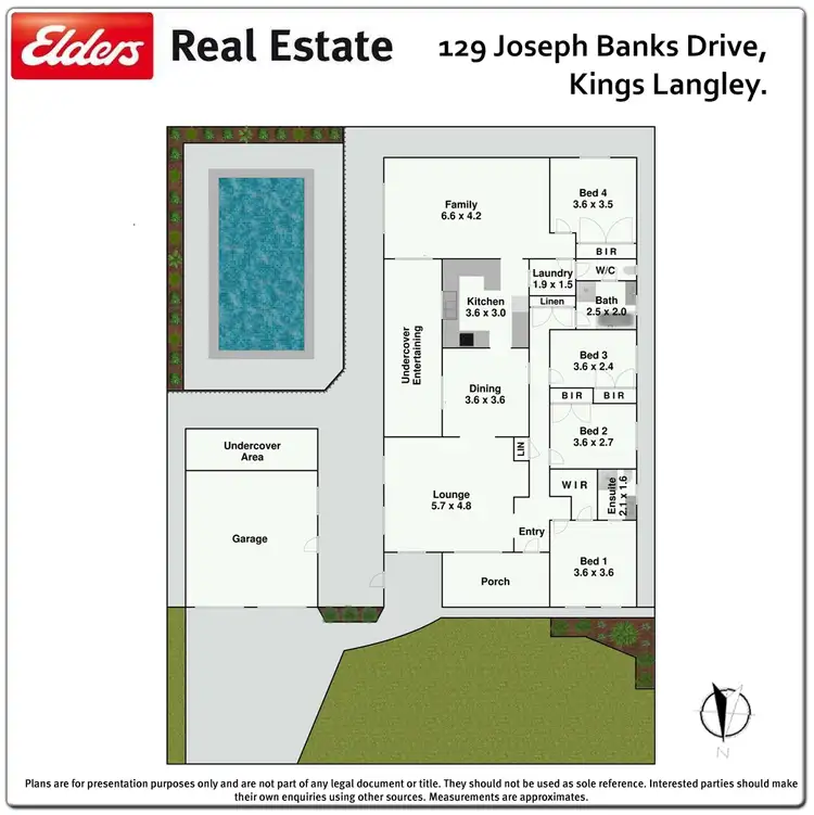 Floorplan of Homely house listing, 129 Joseph Banks Drive, Kings Langley NSW 2147