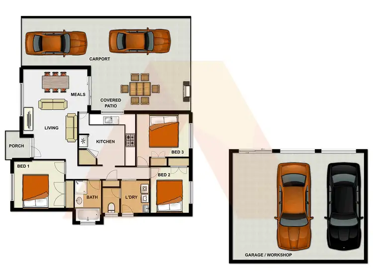 Floorplan of Homely house listing, 38 Orchid Drive, Beaudesert QLD 4285