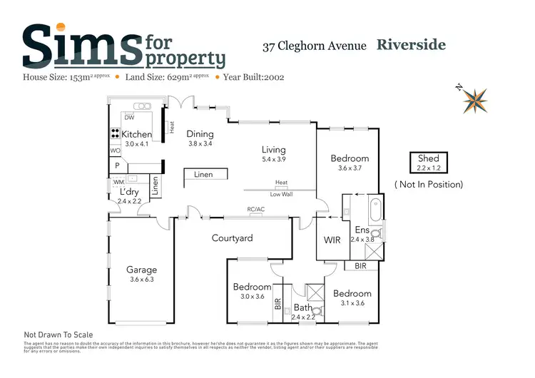 Floorplan of Homely townhouse listing, 37 Cleghorn Avenue, Riverside TAS 7250