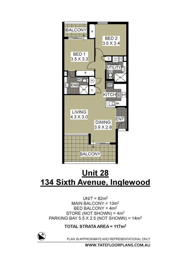 Floorplan of Homely house listing, 28/134 Sixth Avenue, Inglewood WA 6052