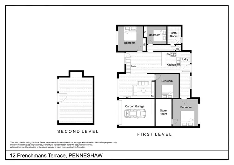Floorplan of Homely house listing, 12 FRENCHMANS TERRACE, Penneshaw SA 5222
