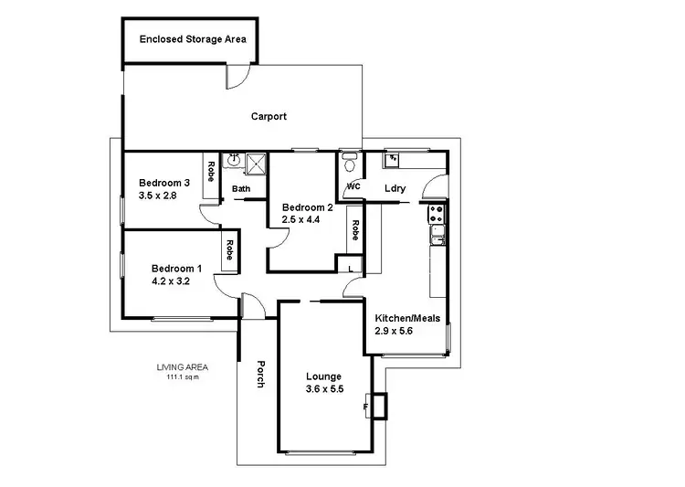 Floorplan of Homely house listing, 15 Pine Avenue, Loxton SA 5333