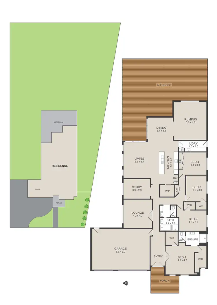 Floorplan of Homely house listing, 34 Tambo Circuit, Whittlesea VIC 3757