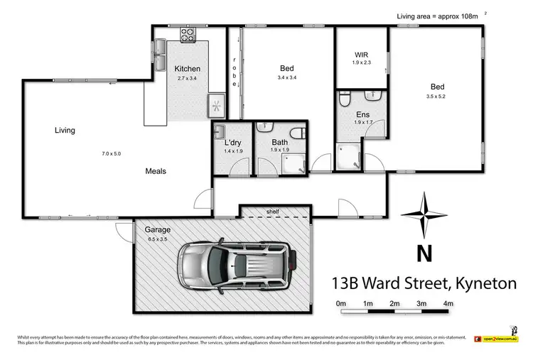 Floorplan of Homely house listing, 13B Ward Street, Kyneton VIC 3444