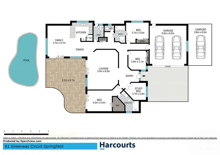 Floorplan of Homely house listing, 61 Greenway Circuit, Springfield QLD 4300