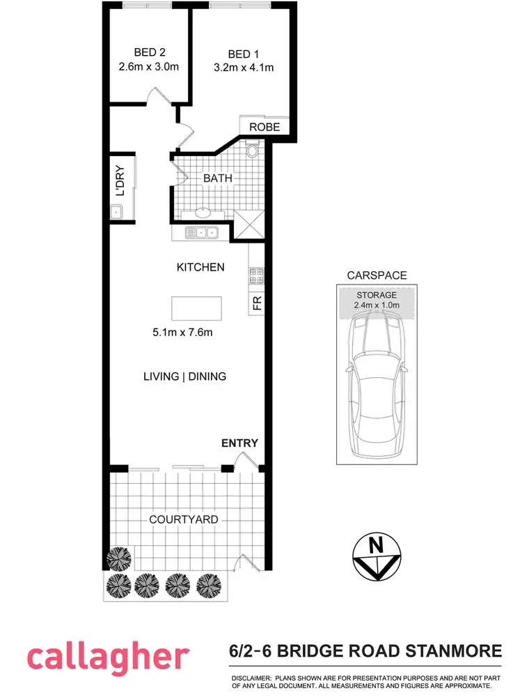 Floorplan of Homely apartment listing, 6/2-6 Bridge Road, Stanmore NSW 2048