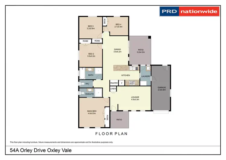 Floorplan of Homely house listing, 54A Orley Drive, Tamworth NSW 2340