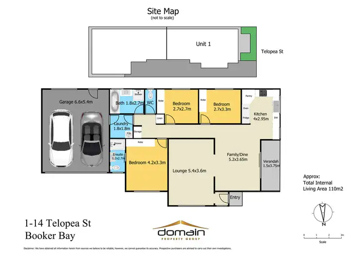 Floorplan of Homely villa listing, 1/14 Telopea Street, Booker Bay NSW 2257