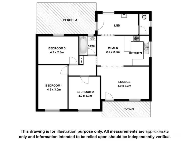 Floorplan of Homely house listing, 12 Livingston Street, Naracoorte SA 5271