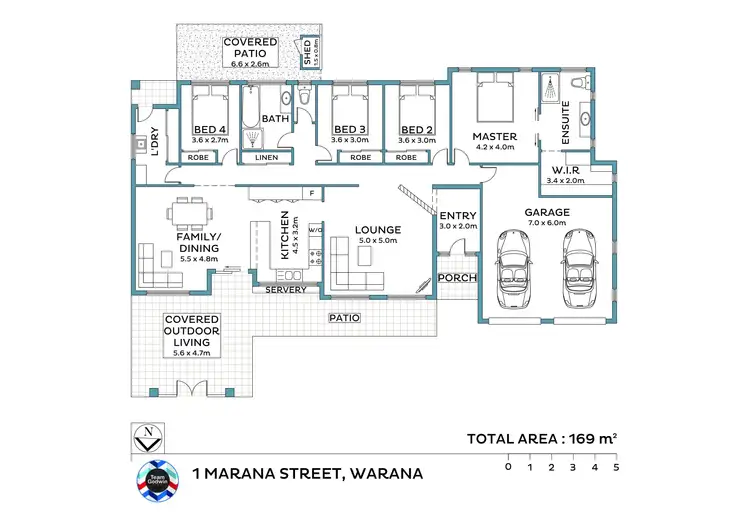 Floorplan of Homely house listing, 1 Marana Street, Warana QLD 4575