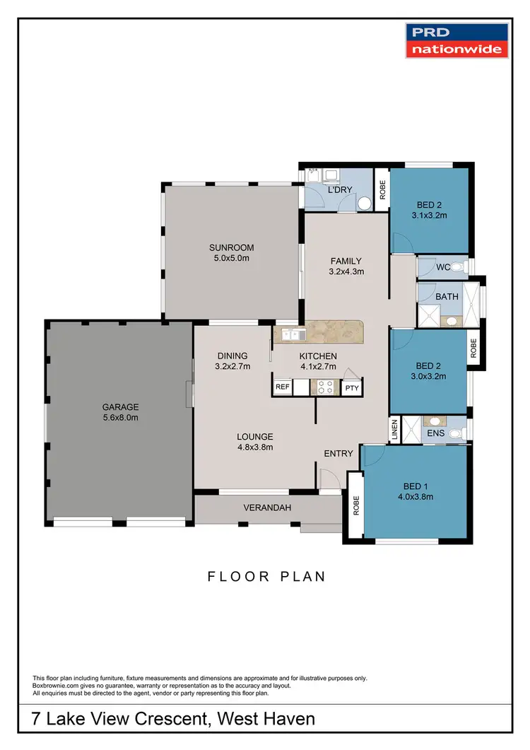 Floorplan of Homely house listing, 7 Lake View Crescent, West Haven NSW 2443