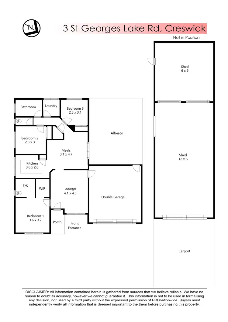 Floorplan of Homely house listing, 3 St Georges Street, Creswick VIC 3363