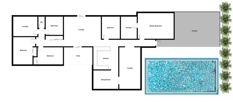 Floorplan of Homely house listing, 1333 Riverway Drive, Kelso QLD 4815
