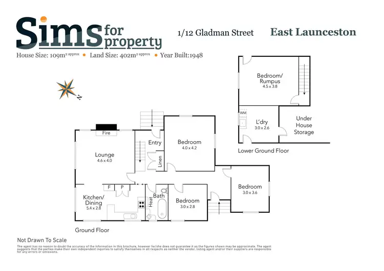 Floorplan of Homely house listing, 1/12 Gladman Street, East Launceston TAS 7250