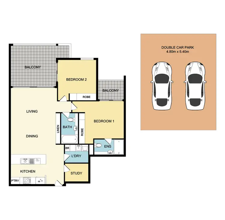 Floorplan of Homely unit listing, 52/41 Playfield Street, Chermside QLD 4032