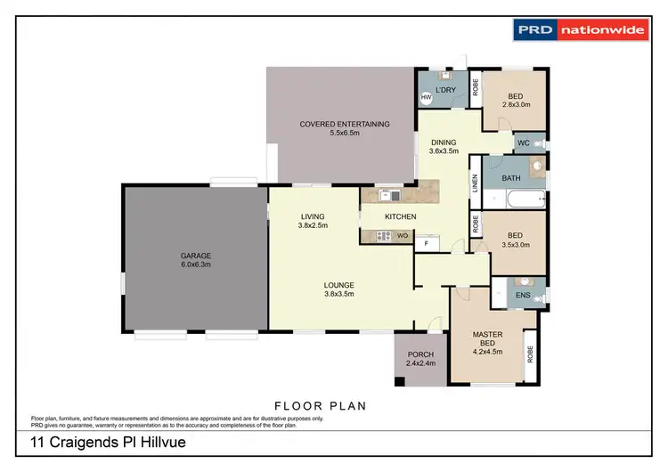 Floorplan of Homely house listing, 11 Craigends Place, Tamworth NSW 2340