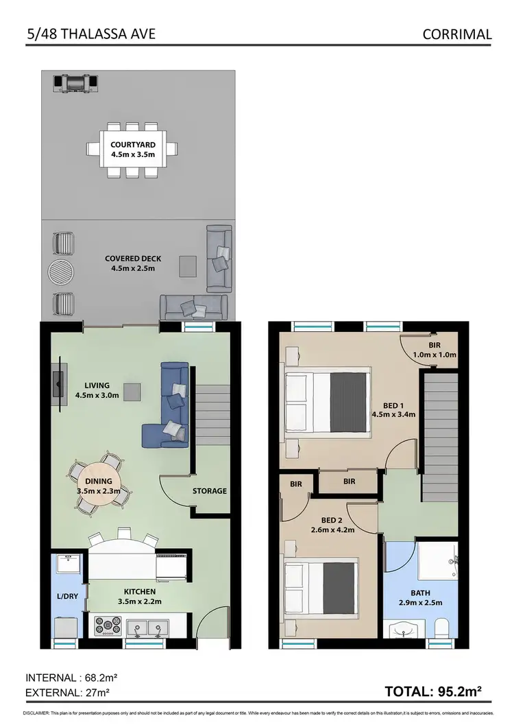 Floorplan of Homely townhouse listing, 5/48 Thalassa Avenue, East Corrimal NSW 2518