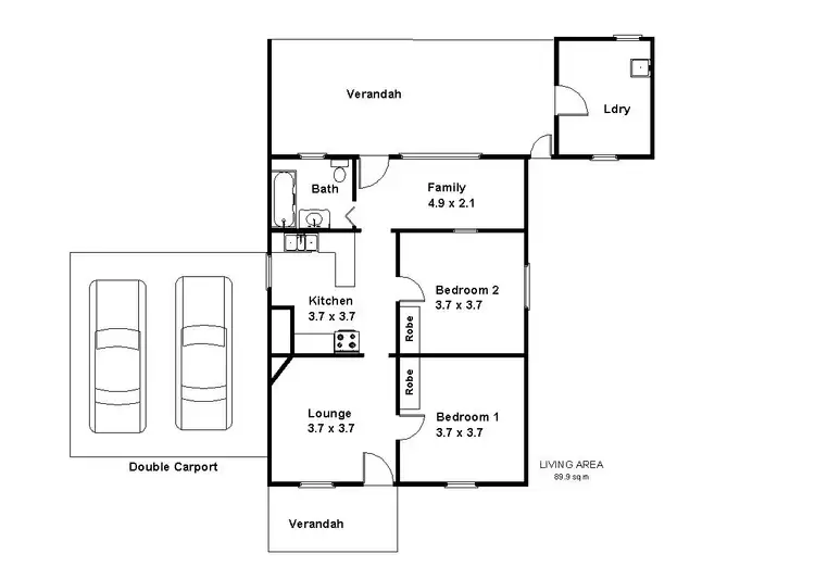 Floorplan of Homely house listing, 2 Nineteenth Street, Renmark SA 5341