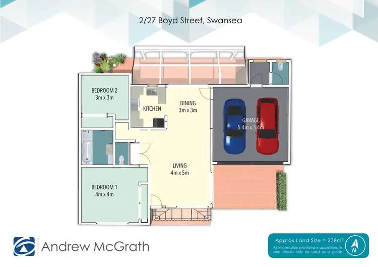 Floorplan of Homely villa listing, 2/27 Boyd Street, Swansea NSW 2281