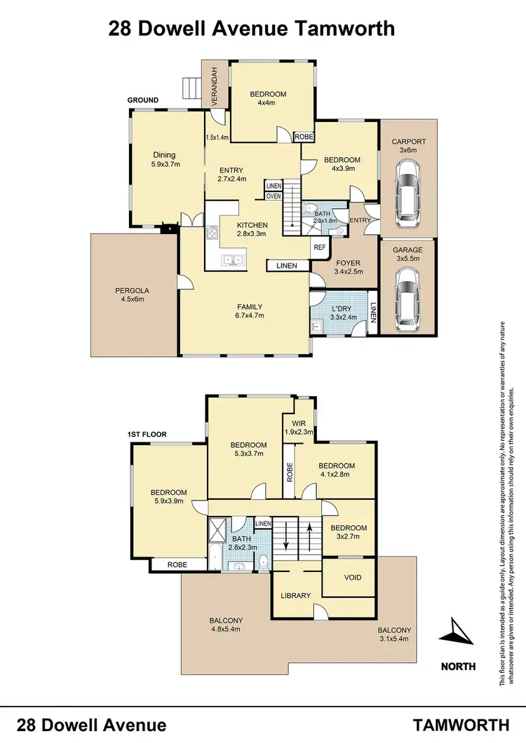 Floorplan of Homely house listing, 28 Dowell Avenue, Tamworth NSW 2340