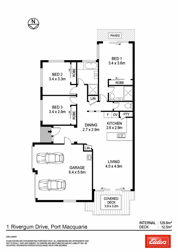 Floorplan of Homely house listing, 1 Rivergum Drive, Port Macquarie NSW 2444
