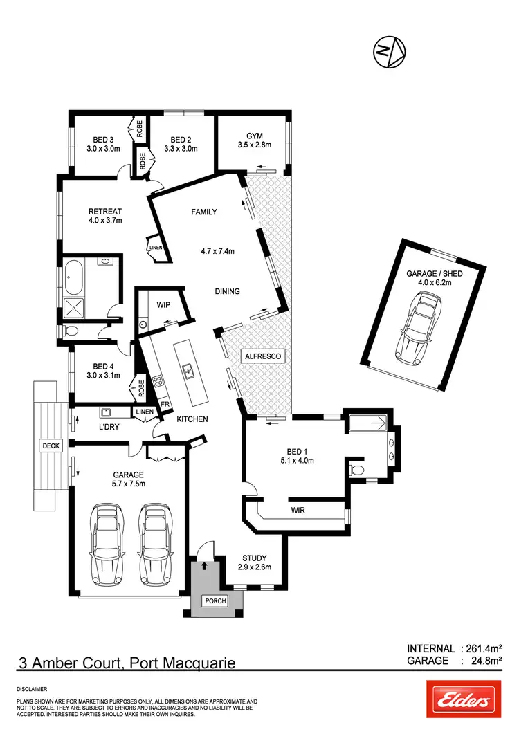 Floorplan of Homely house listing, 3 Amber Court, Port Macquarie NSW 2444