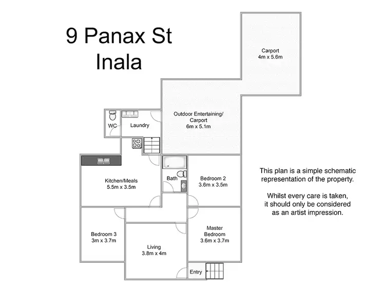 Floorplan of Homely house listing, 9 Panax Street, Inala QLD 4077
