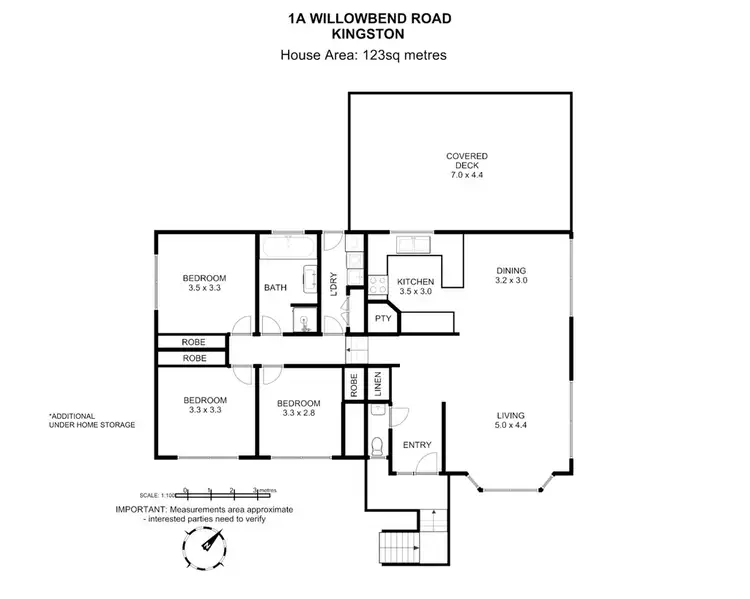 Floorplan of Homely house listing, 1A Willowbend Road, Kingston TAS 7050