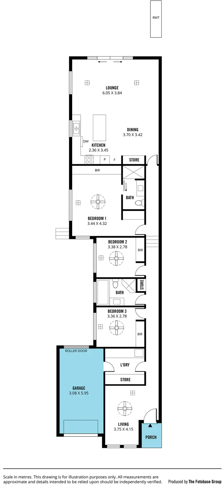 Floorplan of Homely house listing, 3/65 Roy Terrace, Christies Beach SA 5165