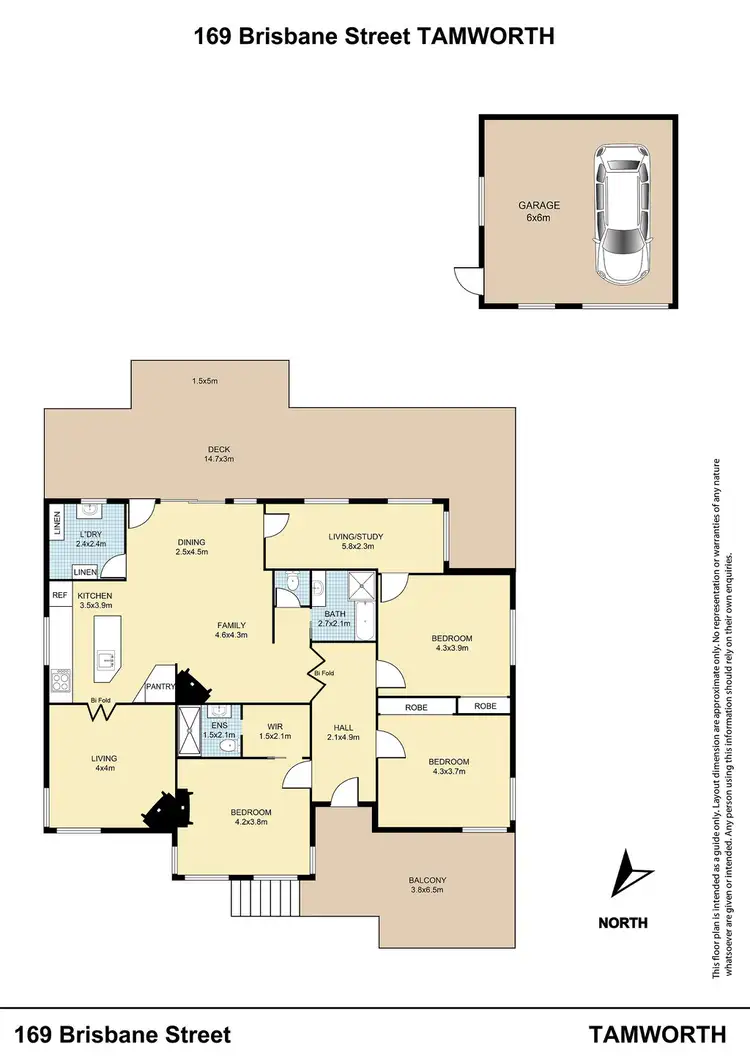 Floorplan of Homely house listing, 169 Brisbane Street, Tamworth NSW 2340