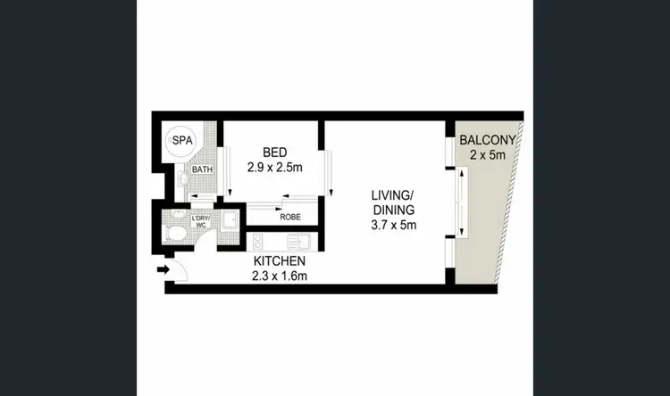 Floorplan of Homely unit listing, 606/51 - 54 THE ESPLANADE, Ettalong Beach NSW 2257