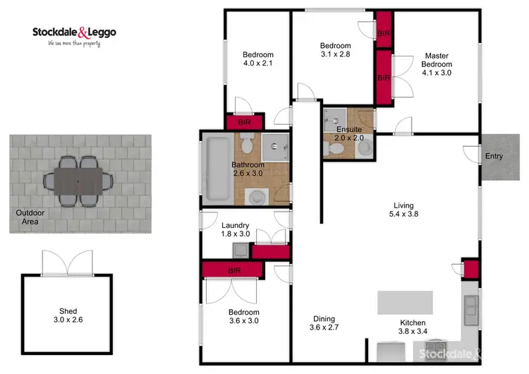 Floorplan of Homely house listing, 30 Garibaldi Street, Traralgon VIC 3844