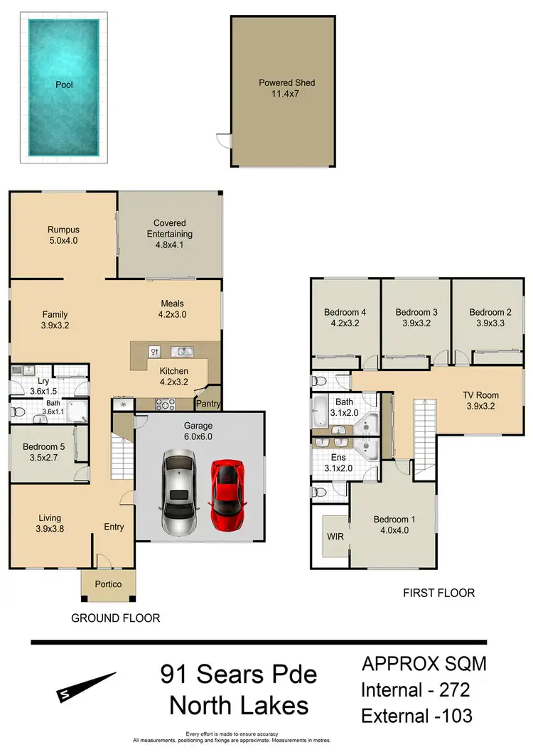 Floorplan of Homely house listing, 91 SEARS PARADE, North Lakes QLD 4509