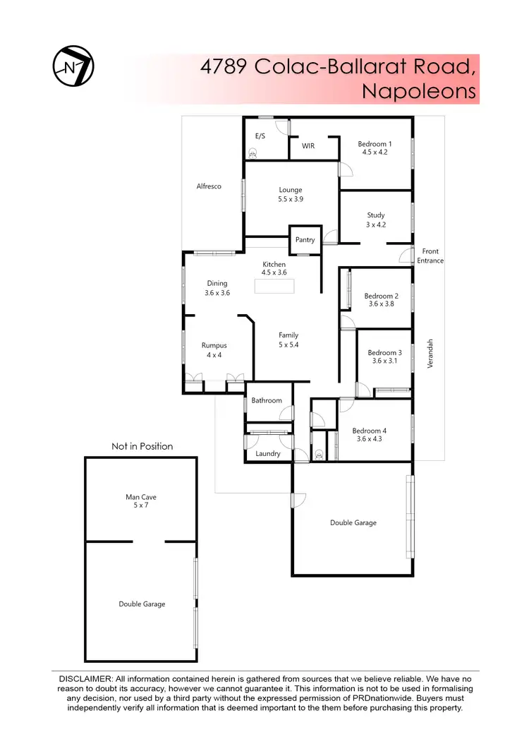 Floorplan of Homely house listing, 4789 Colac-Ballarat Road, Napoleons VIC 3352
