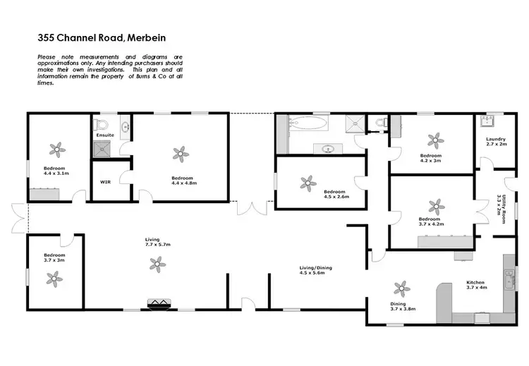 Floorplan of Homely house listing, 355 Channel Road, Merbein VIC 3505