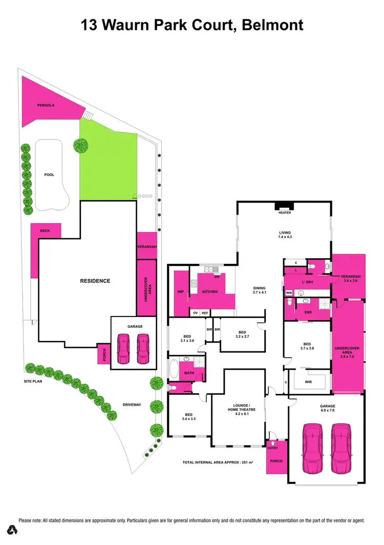 Floorplan of Homely house listing, 13 Waurn Park Court, Belmont VIC 3216
