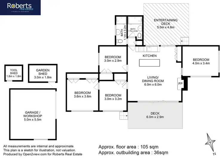 Floorplan of Homely house listing, 384 Rheban Road, Spring Beach TAS 7190