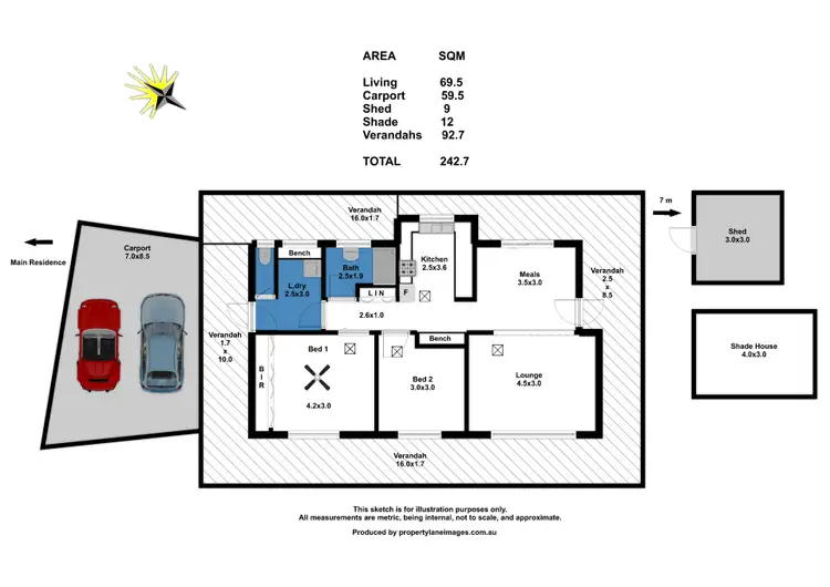 Floorplan of Homely house listing, 59 The Barracks, Cockatoo Valley SA 5351