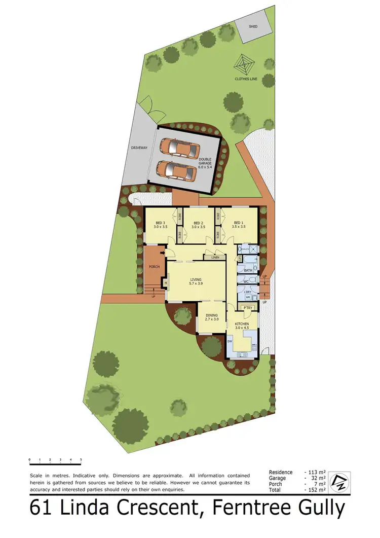 Floorplan of Homely house listing, 61 Linda Crescent, Ferntree Gully VIC 3156