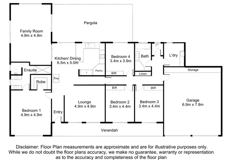 Floorplan of Homely house listing, 1 Stableford Court, Worrolong SA 5291