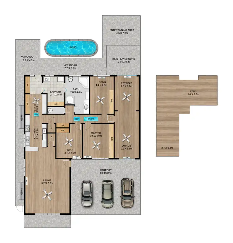 Floorplan of Homely house listing, 4 Young Avenue, West Hindmarsh SA 5007