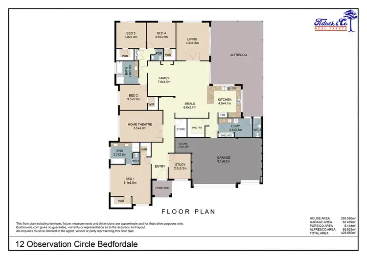 Floorplan of Homely house listing, 12 Observation Circle, Bedfordale WA 6112