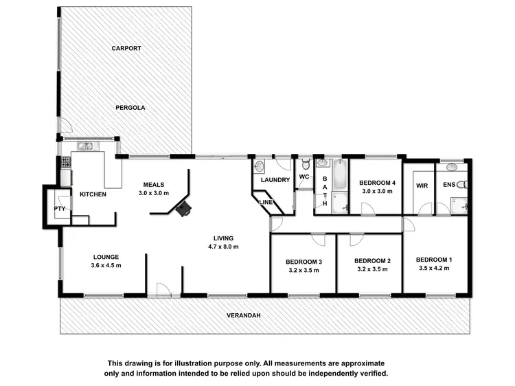 Floorplan of Homely house listing, 6 Woodcrest Close, Mount Gambier SA 5290