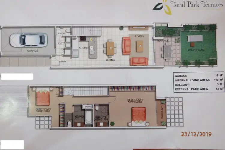 Floorplan of Homely townhouse listing, 43/11 Toral Dr, Buderim QLD 4556