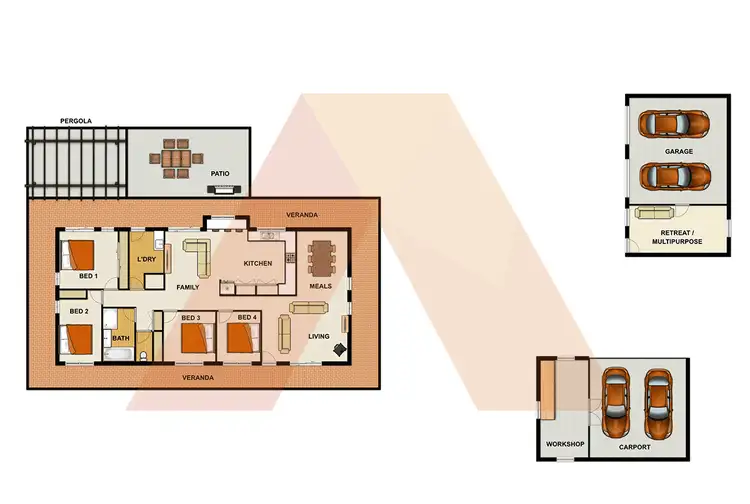 Floorplan of Homely house listing, 524 Mona Drive, Jimboomba QLD 4280