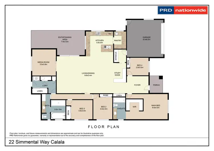 Floorplan of Homely house listing, 22 Simmental Way, Tamworth NSW 2340